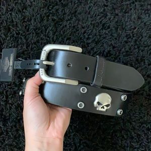 New Harley-Davidson willie g skull belt